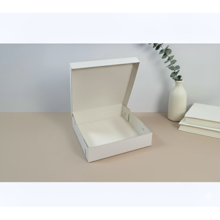 Tortová krabica 3VL E 20x20x8 bielo – biela