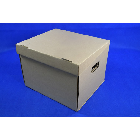 Archívna krabica 3VL E vonkajší rozmer 335x392x122  krabica s odklápacím vrchnákom
