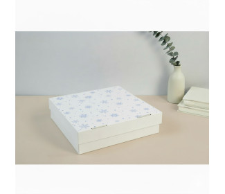 Tortová krabica s potlačou 3VL E 32x32x10 bielo – biela