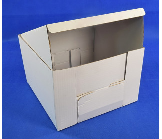 Tortová krabica 3VL B 30x30x20 bielo – hnedá