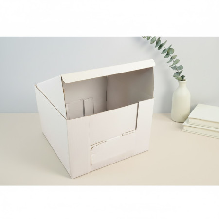 Tortová krabica 3VL B 30x30x20 bielo – hnedá